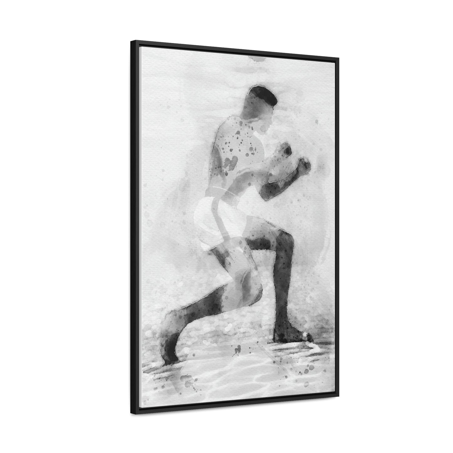 Muhammad Ali Poster Print, Ali Underwater, Canvas Wrap, Man Cave, Kids Room, Game Room, Bar
