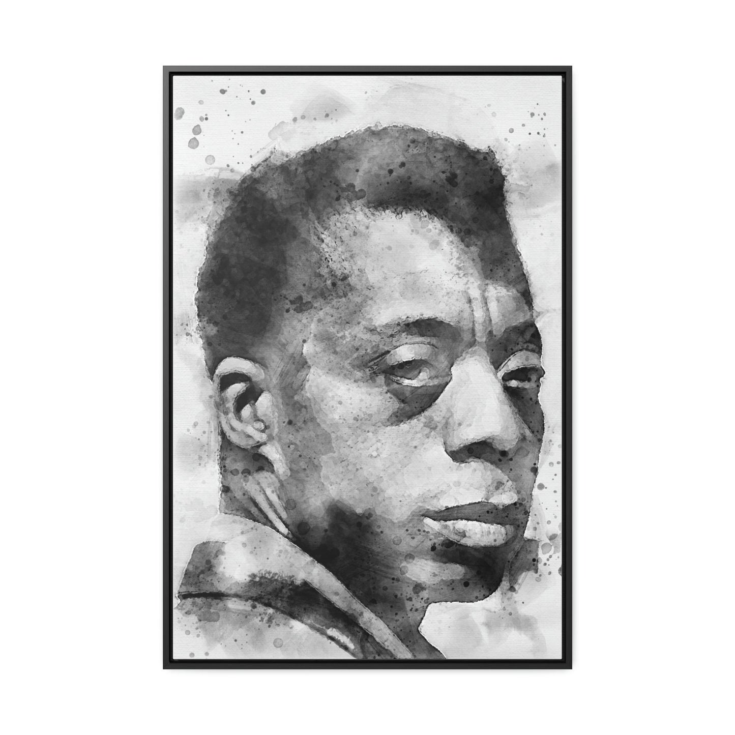James Baldwin Poster, Canvas Wrap, Kids Room, Man Cave, Woman Cave, Game Room