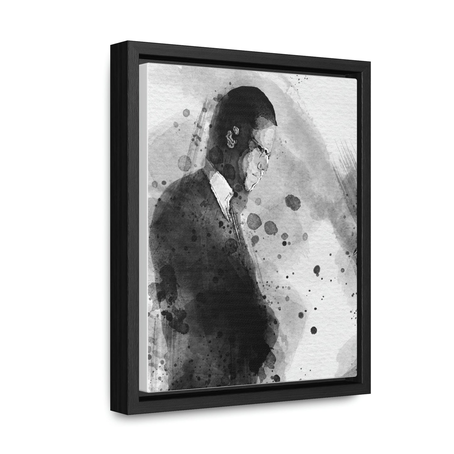 Malcolm X Poster, Canvas Wrap, Kids Room, Man Cave, Woman Cave, Game Room