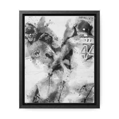 Chicago Cubs World Series Digital Watercolor, Vertical Frame
