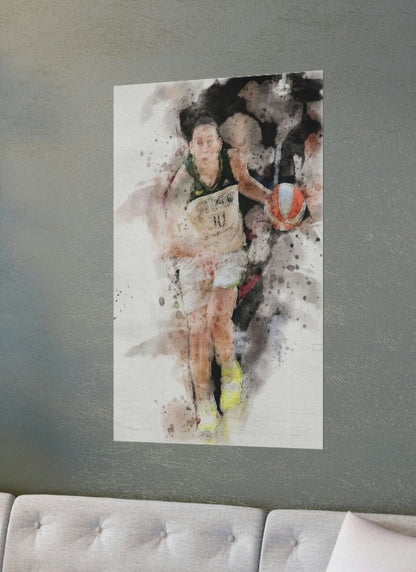 Breanna Stewart Poster, Canvas Wrap, Kids Room, Man Cave, Woman Cave, Game Room