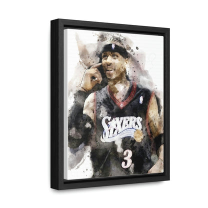Allen Iverson Canvas or Poster, Philadelphia 76ers - Canvas Wrap, Man Cave, Bar, Game room, Kids Room