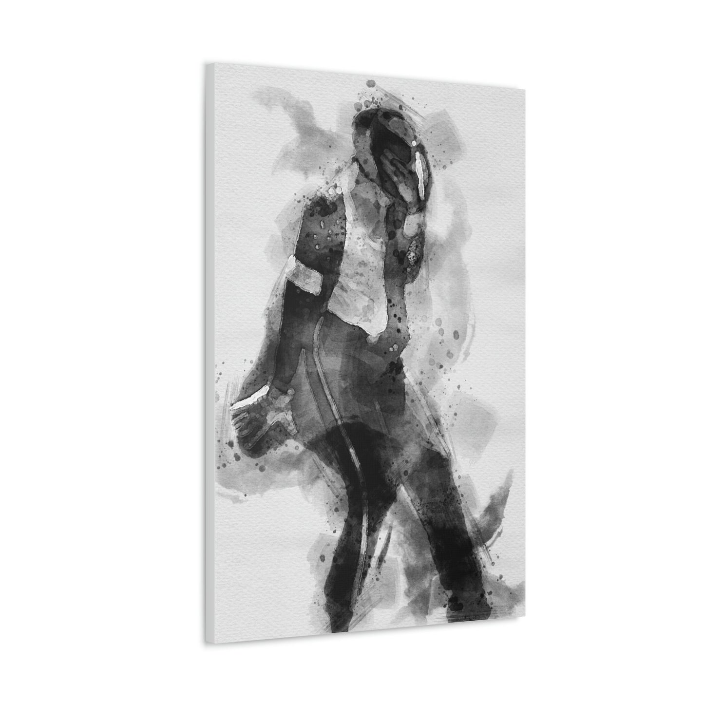 Michael Jackson, Poster, Black and White, Digital Art Prints, Music Studio Decor