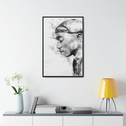 Tupac Poster, Canvas Wrap, Kids Room, Man Cave, Woman Cave, Game Room