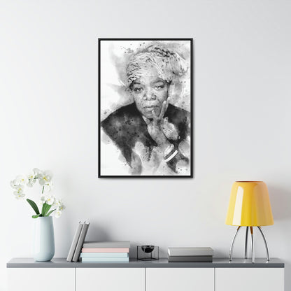 Maya Angelou Poster, Canvas Wrap, Kids Room, Man Cave, Woman Cave, Game Room