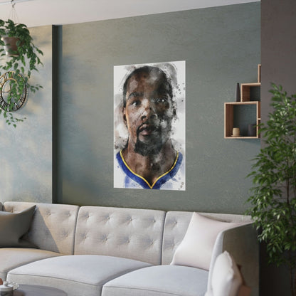 Kevin Durant Poster, Canvas Wrap, Kids Room, Man Cave, Game Room