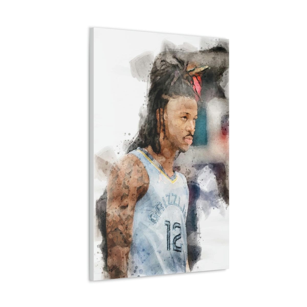 Ja Morant Poster, Canvas Wrap, Kids Room, Man Cave, Woman Cave, Game Room