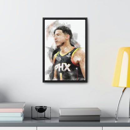 Devin Booker Poster, Canvas Wrap, Kids Room, Man Cave, Game Room,